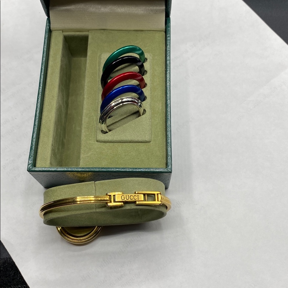 Gucci Gold Watch with Colorful Bezels - Picture 2 of 3